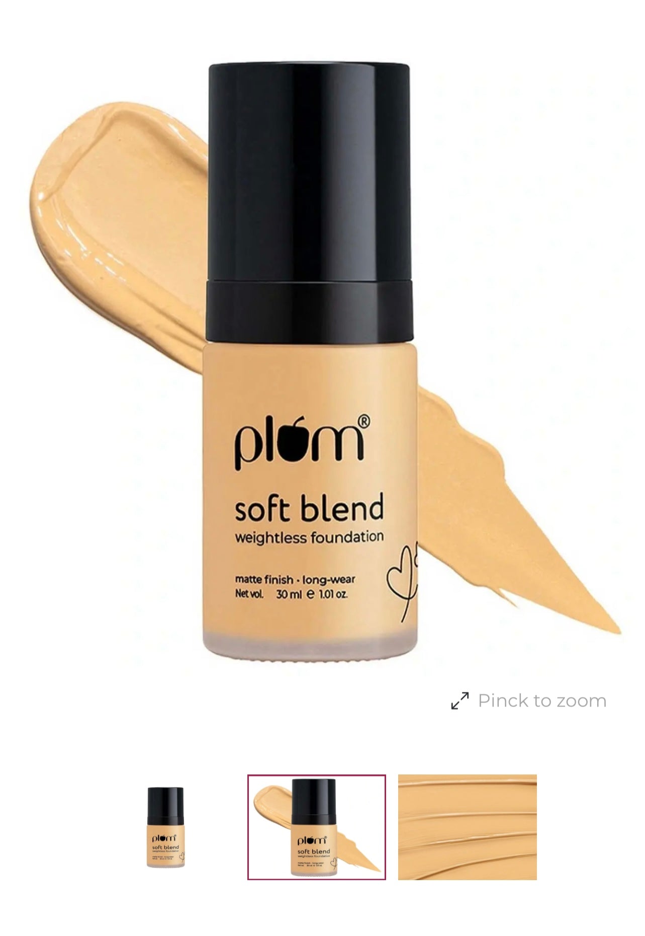 Plum Soft Blend Weightless Foundation - pick your shade