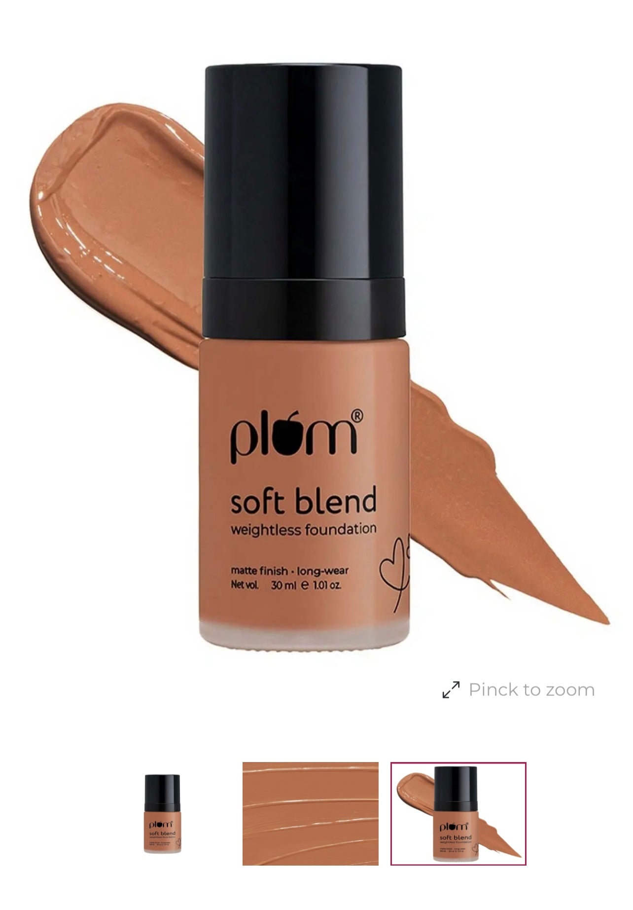 Plum Soft Blend Weightless Foundation - pick your shade