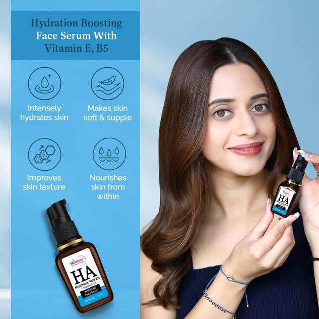St.Botanica Hyaluronic Acid Face Serum, 20ml Infused with 1.5% Hyaluronic Acid, Vitamin C & E that Boosts Hydration & Makes Skin Soft and Smooth
