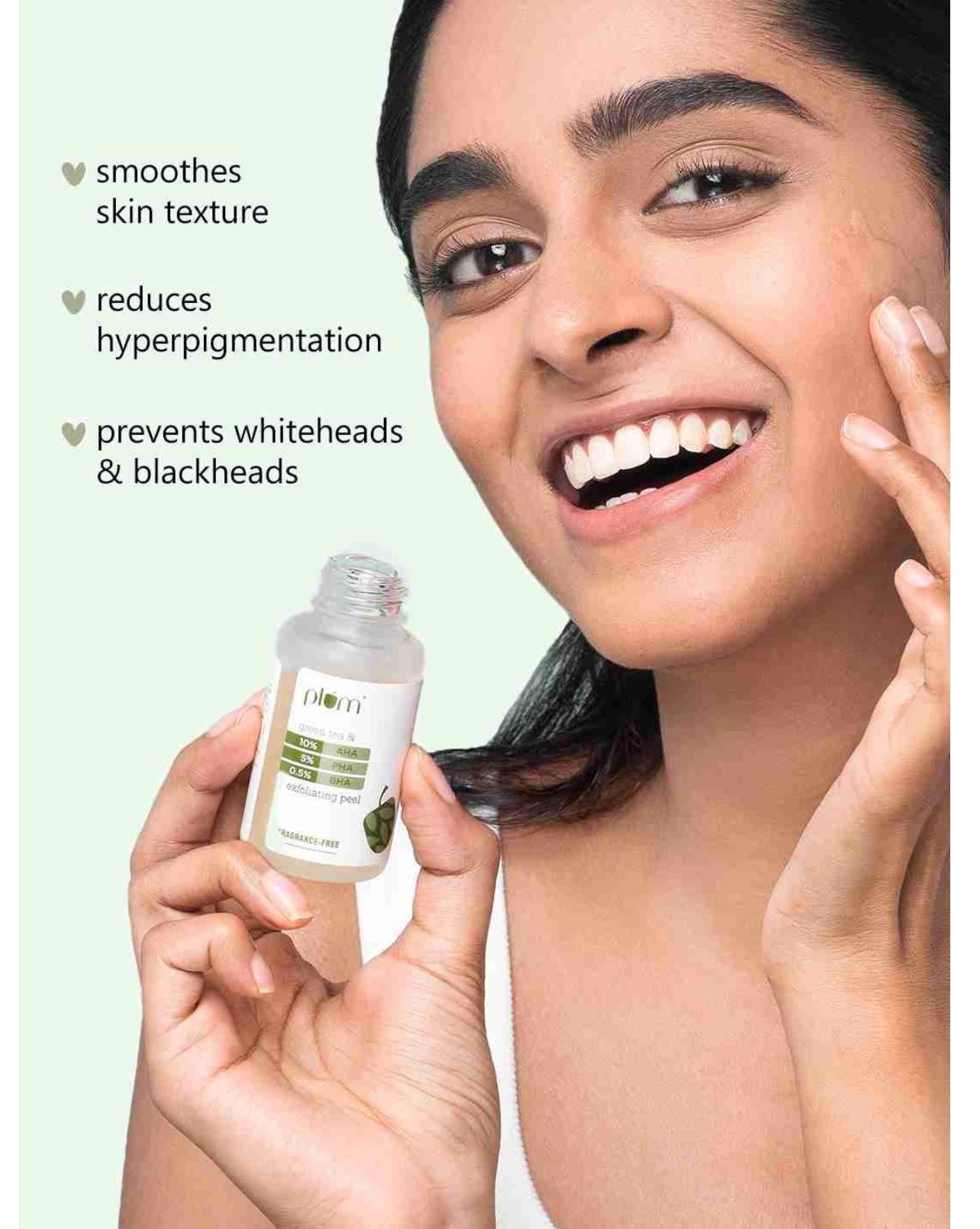 Plum Green Tea & 10% AHA + 5% PHA + 0.5% BHA Exfoliating Peel