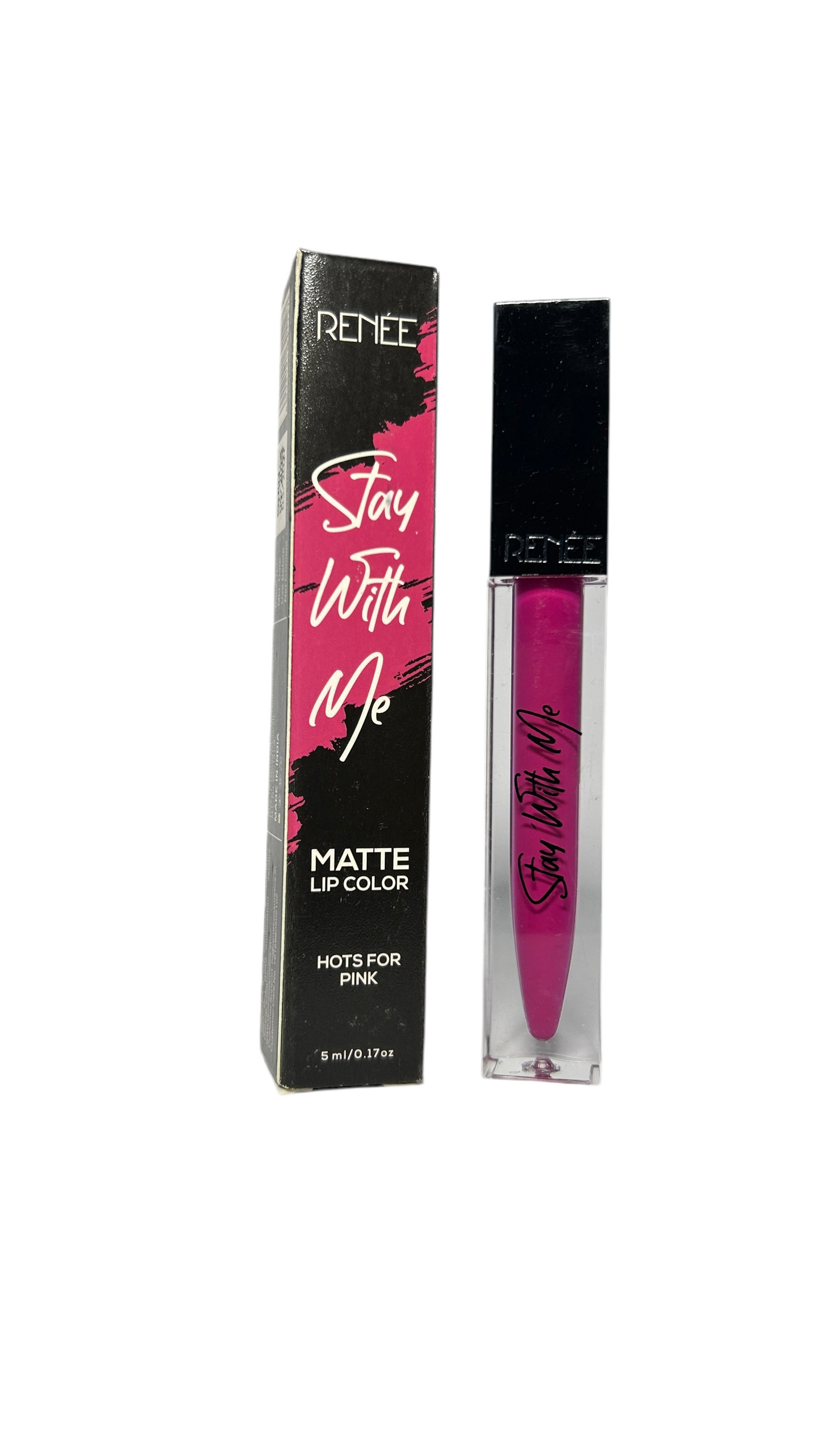 RENEE Stay With Me Matte Lipsticks l Transfer Proof, Smudge & Waterproof | Long Lasting l Highly Pigmented l Velvety, Matte Finish l Enriched with Vitamin E l Travel Friendly l 5 ml