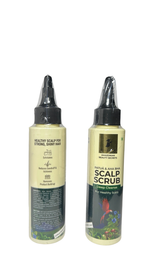 PILGRIM Amazonian Patuá & Aha Bha SCALP SCRUB for women & men | Deep cleanse for healthy scalp | Gentle Exfoliating Scrub To Prevent Product Build-up | Silicon free | 100 ml