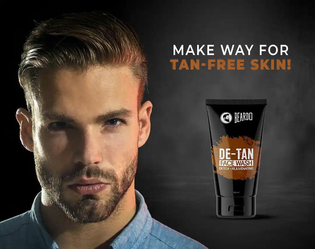 Beardo De-Tan Face Wash 100 ml | Aloe Vera & Vitamin E | Removes Tan & Dead Cells