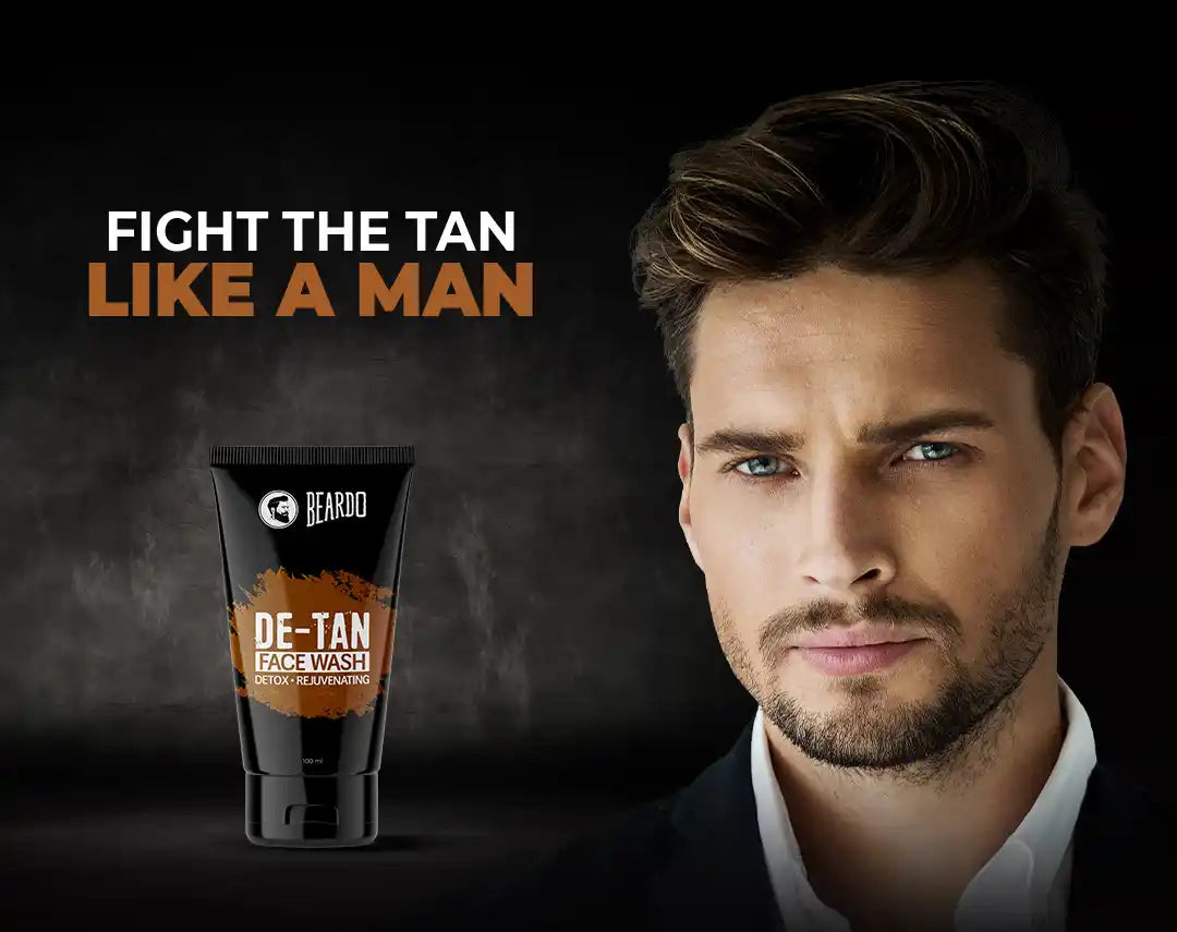 Beardo De-Tan Face Wash 100 ml | Aloe Vera & Vitamin E | Removes Tan & Dead Cells