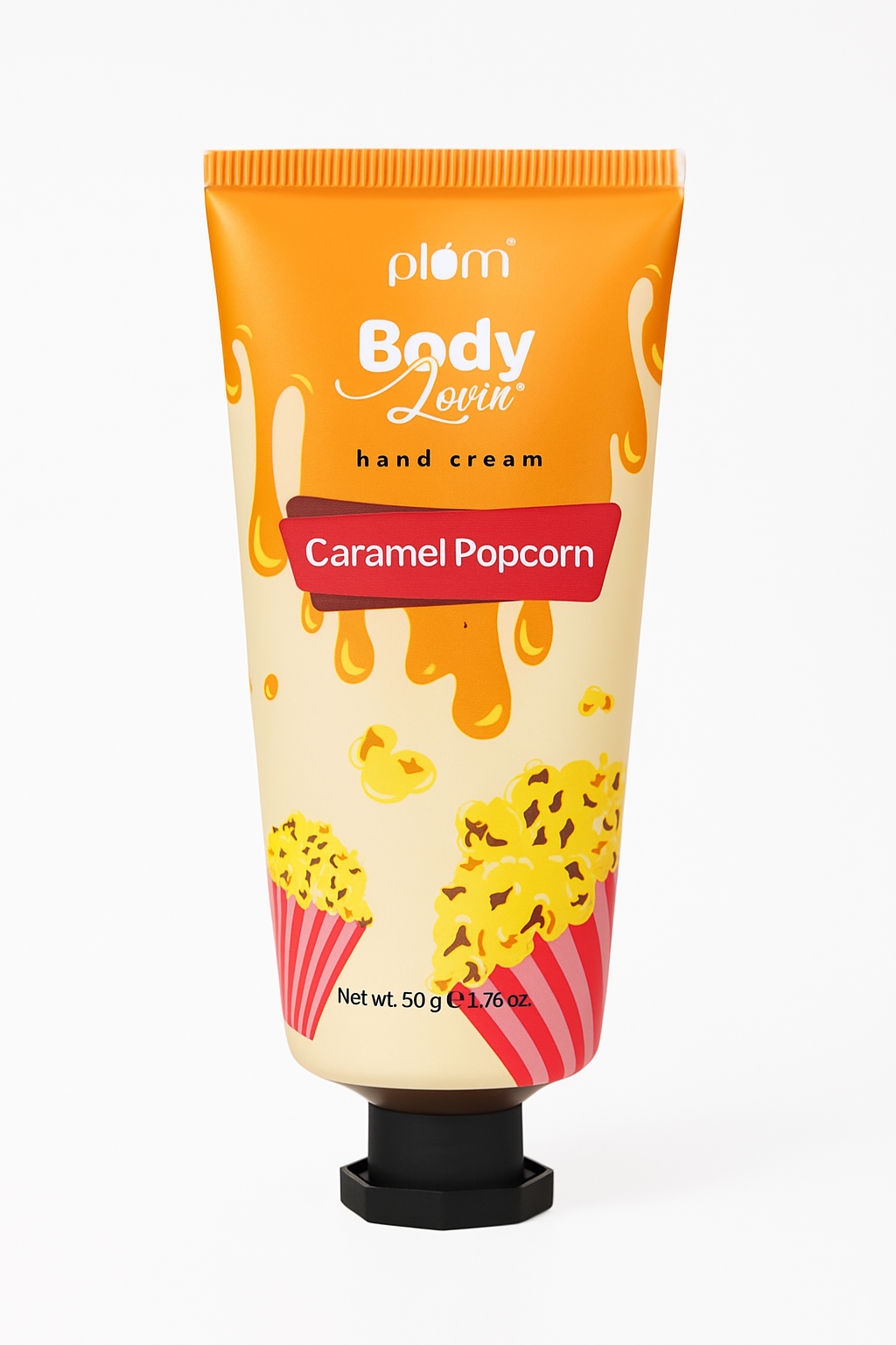Plum BodyLovin' Caramel Popcorn Hand Cream | Moisturizing | Non-Greasy | Caramel Popcorn Fragrance