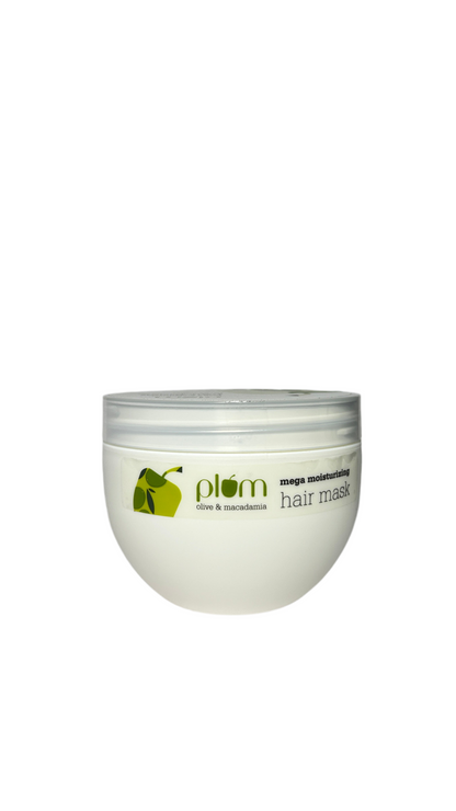 Plum Olive & Macadamia Mega Moisturizing Hair Mask, 250ml