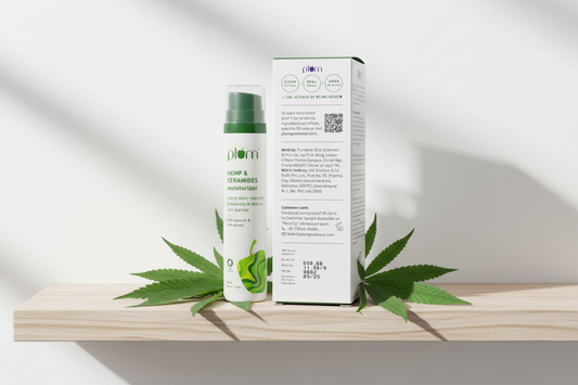 Plum Ceramides Moisturizing Cream with Hemp | Barrier Repair Face Cream | With Algae Oil & Aloe Extracts | Fights Breakouts | Soothes Inflammation | Moisturizes & Nourishes | All Skin Types | For Women & Men | 100% Vegan | 50 g