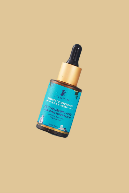 Pilgrim 2% Hyaluronic Acid Hydration Super Serum With Kiwi Extracts For Hydrated Skin For Unisex Of All Skin Types Korean Skin Care, 30ml