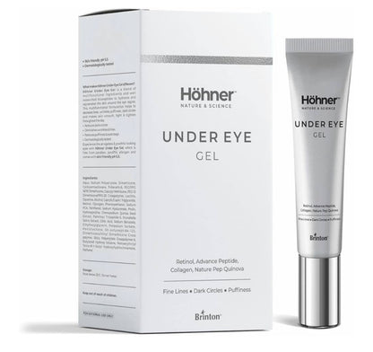 Hohner Under Eye Gel enriched with Biopeptides, Collagen and pH 5.5 For Reduce Dark Circles (15 gm)