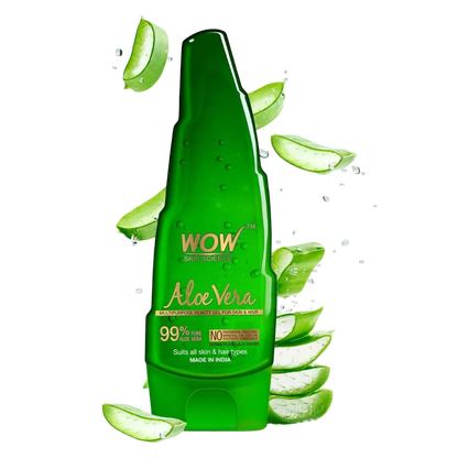 WOW Skin Science 99% Pure Aloe Vera Gel for Face, Skin & Hair - 250ml | Ultimate Gel For Glowing Skin | For Both Men and Women