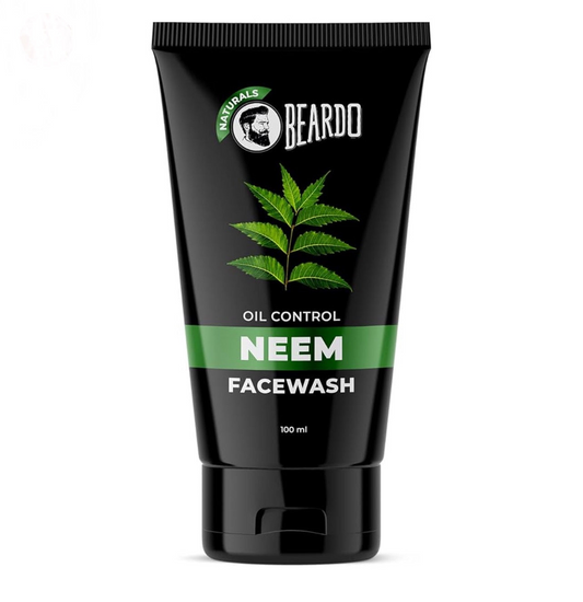 Beardo Purifying Neem Face Wash for Oil Control, 100ml | Soothes & Heals | Daily facewash for men | Face Wash For Oily Skin Acne, Pimple And Oil Control With Glowing Skin