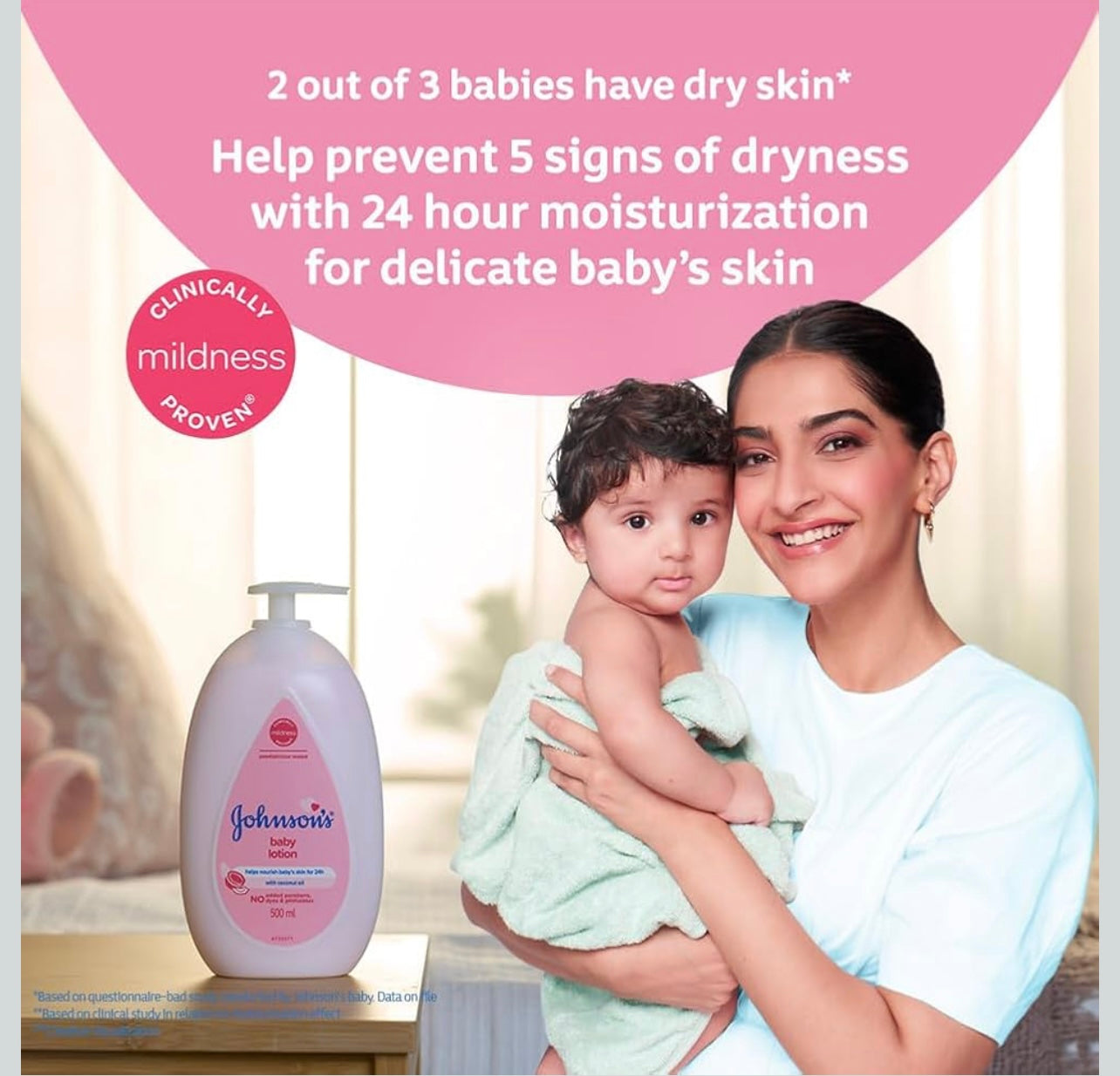 Johnson's Baby Lotion For New Born, 500ml 1K+ bought in past month