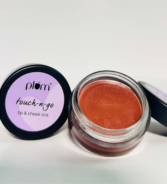 Plum Touch-N-Go Lip & Cheek Tint | Highly Pigmented | Effortless Blending | 100% Vegan & Cruelty-Free | Bare It Is - 126 (Pinched Nude)