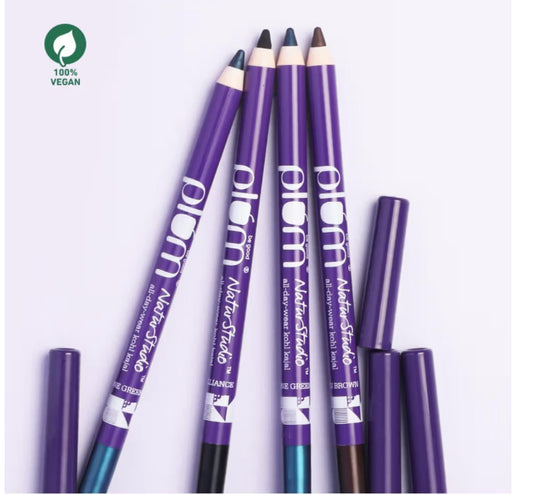 PLUM | Natur Studio All-Day-Wear Kohl Kajal - Black Brilliance With Free Sharpener