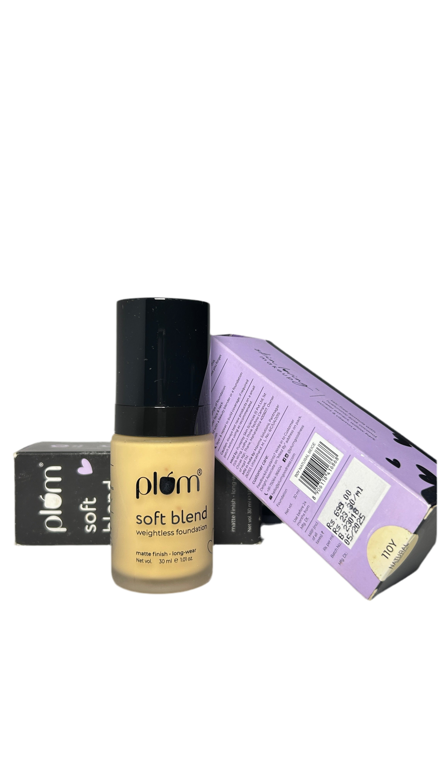 Plum Soft Blend Weightless Foundation - pick your shade now