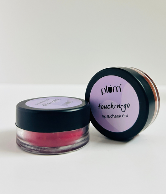 Plum Touch-N-Go Lip & Cheek Tint | Highly Pigmented | Effortless Blending | 100% Vegan & Cruelty-Free | Peachy Keen- 122