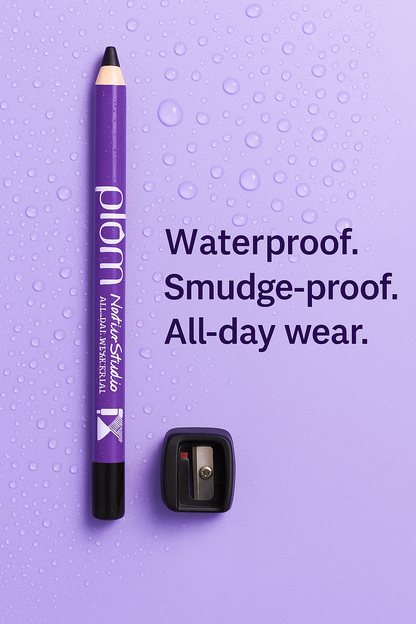 PLUM | Natur Studio All-Day-Wear Kohl Kajal - Black Brilliance With Free Sharpener