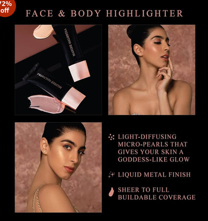 MyGlamm Manish Malhotra Face and Body Highlighter, Blaze, 15 ml