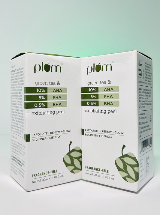 Plum 10% AHA + 5% PHA + 0.5% BHA Exfoliating Peel with Green Tea (30ml)