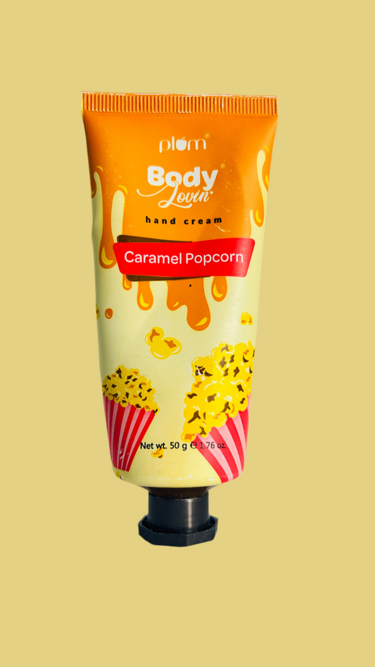 Plum BodyLovin' Caramel Popcorn Hand Cream | Moisturizing | Non-Greasy | Caramel Popcorn Fragrance
