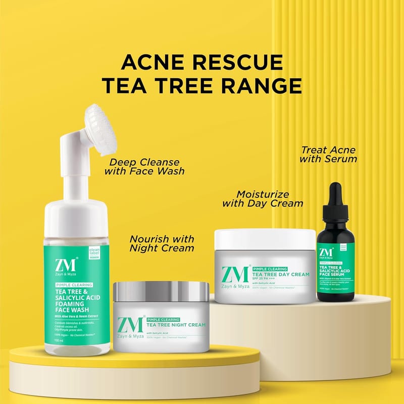 ZM (Zayn & MYZA) - Tea Tree & Salicylic Acid Foaming Face Wash (100 ML)