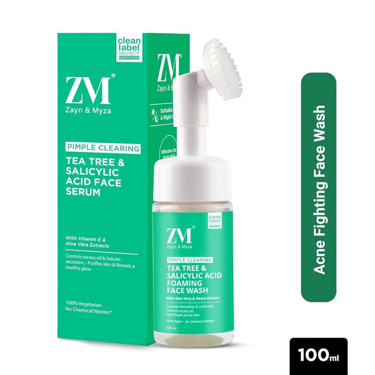 ZM (Zayn & MYZA) - Tea Tree & Salicylic Acid Foaming Face Wash (100 ML)