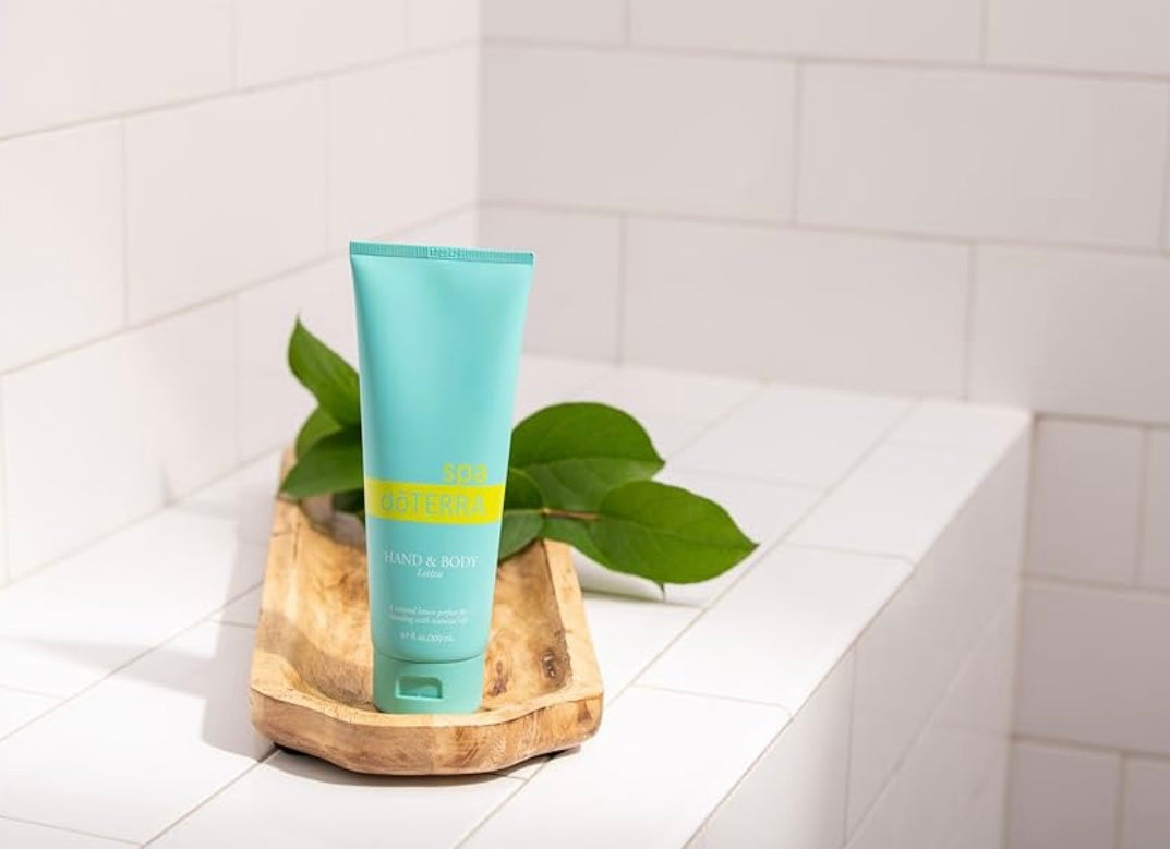 dōTERRA® spa Hand & Body Lotion | Ideal for both hands and body, this lotion pairs perfectly with essential oils, allowing you to create a personalized aromatic experience from head to toe