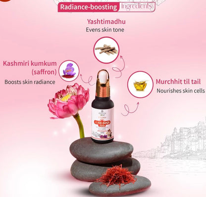 Ayouthveda Kunkumadi Taila Facial Oil For Naturally Glowing Skin | For Damage Skin With Pure Saffron & Herbs (Pack Of 1-30ml)