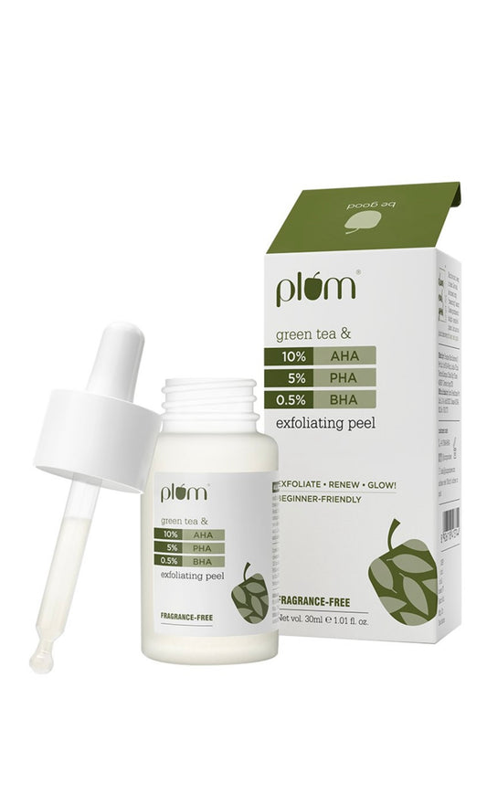 Plum Green Tea & 10% AHA + 5% PHA + 0.5% BHA Exfoliating Peel