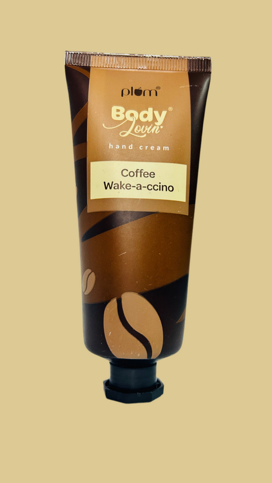 Plum BodyLovin' Coffee Wake-a-ccino Hand Cream | All Skin Types | Non-Greasy | Winter Care | 100% Vegan | Cruelty-Free
