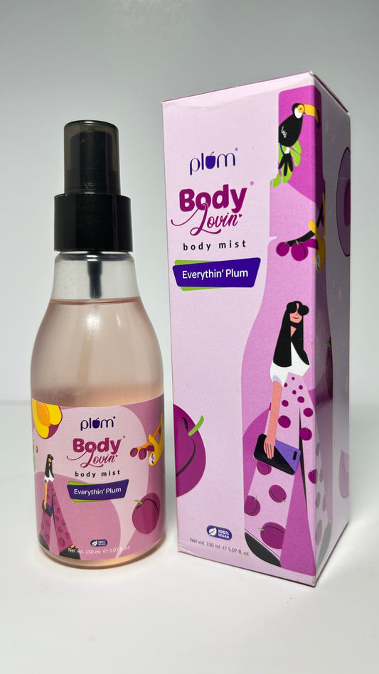 Plum BodyLovin’ Everythin’ Plum Body Mist | Fruity Fragrance | Aloe Infused | Instantly Refreshing | Long-Lasting