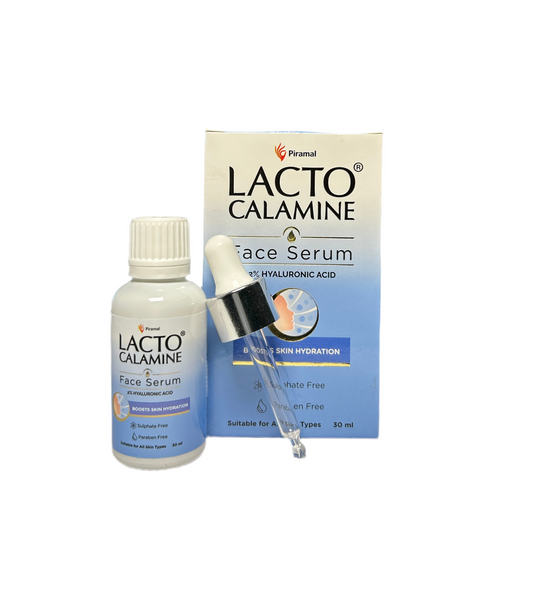 Lacto Calamine 2% Hyaluronic acid with Penta-Ceramide complex |30 ml | Daily Face Serum, Intense Hydration For Plump & Bouncy Skin| Unisex | Suitable for all skin types |No Parabens, No Sulphates