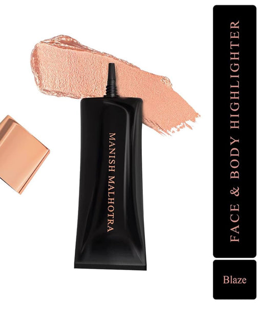 MyGlamm Manish Malhotra Face and Body Highlighter, Blaze, 15 ml